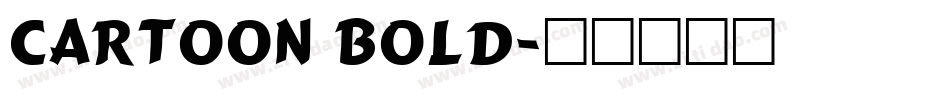 Cartoon Bold字体转换